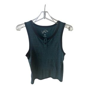 Casual  Tank Top in Teal with Black Trim